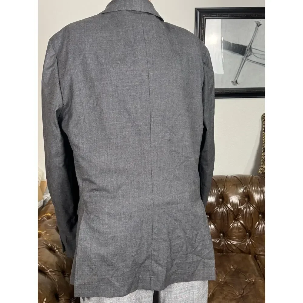 Brunello Cucinelli Charcoal Wool Sportcoat Jacket 54 IT 44 US Men’s Unstructured